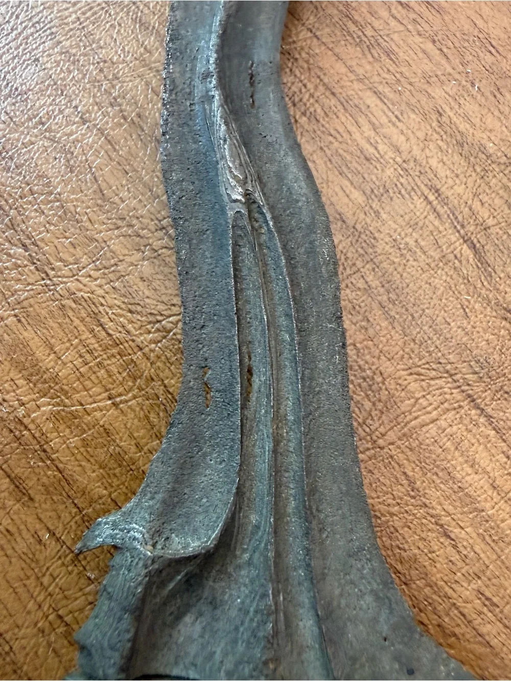 Antique Keris a traditional asymmetrical dagger with a wavy blade from Indonesia